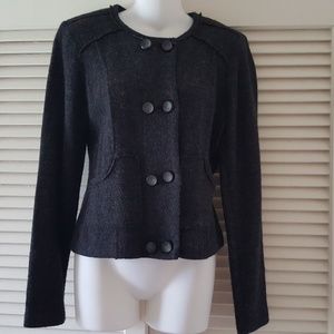 NWOT CAbi Grey wool jacket